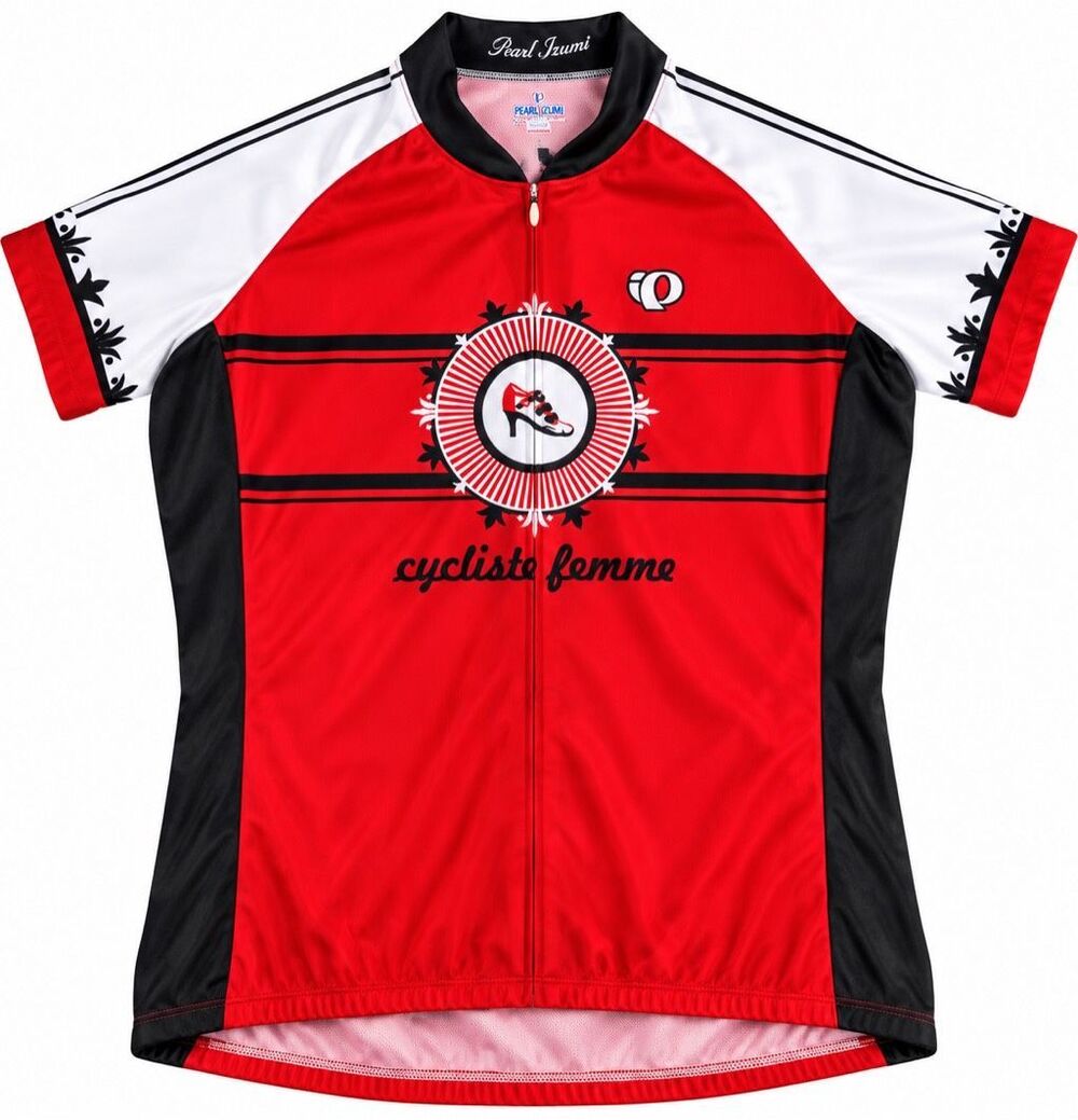 Pearl Izumi Cycliste Femme Women’s Cycling Jersey Red Black Size XL